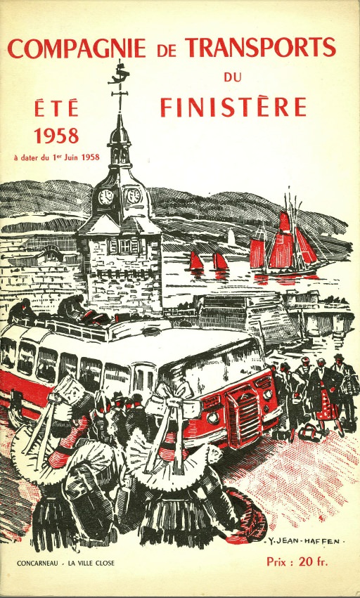 cover of 1958 CTF timetable