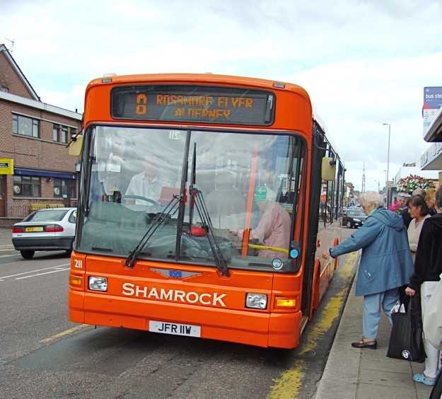 First day of Shamrock Buses on Rossmore route