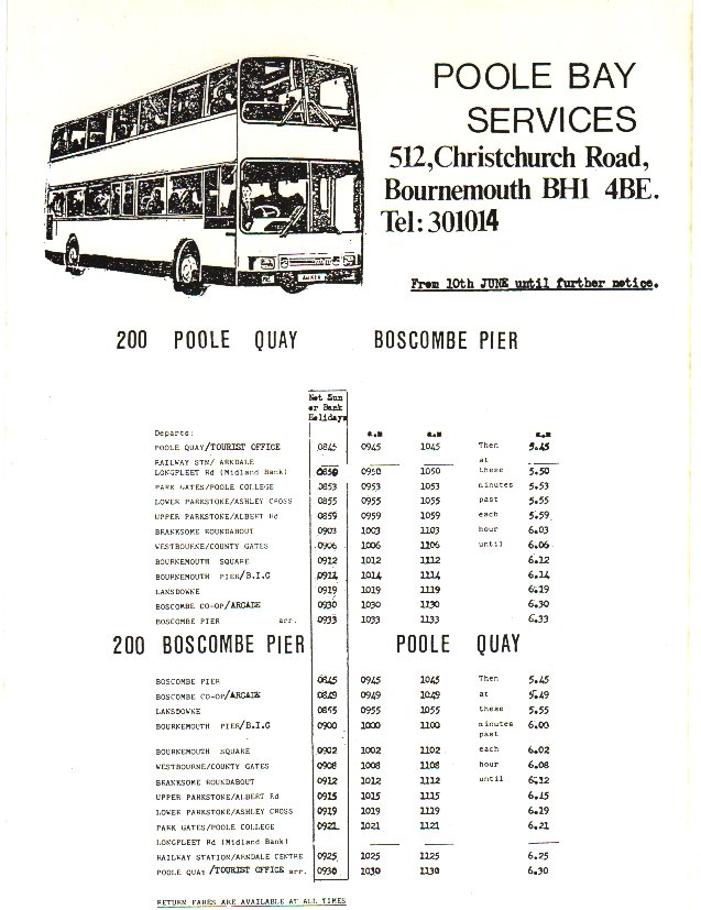 1987 timetable
