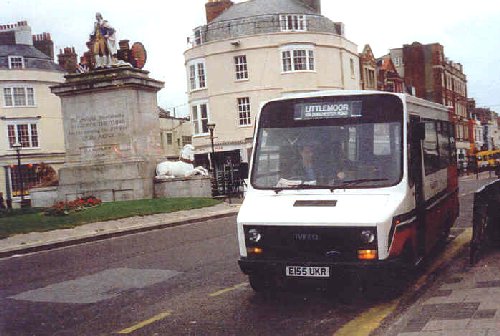 E155UKR at Kings Statue, Weymouth